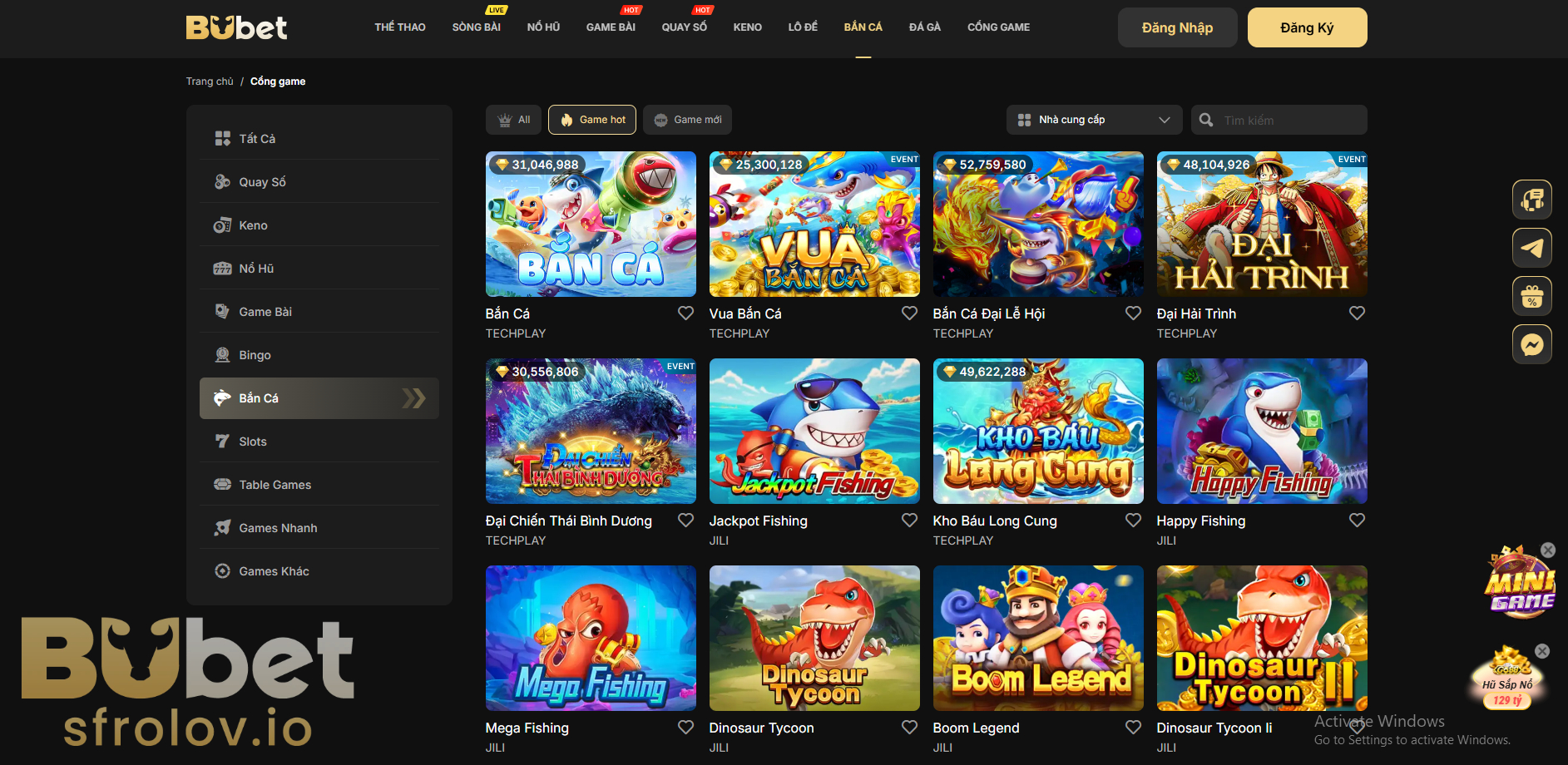 Những điểm nổi bật của trò chơi bắn cá tại BUBET