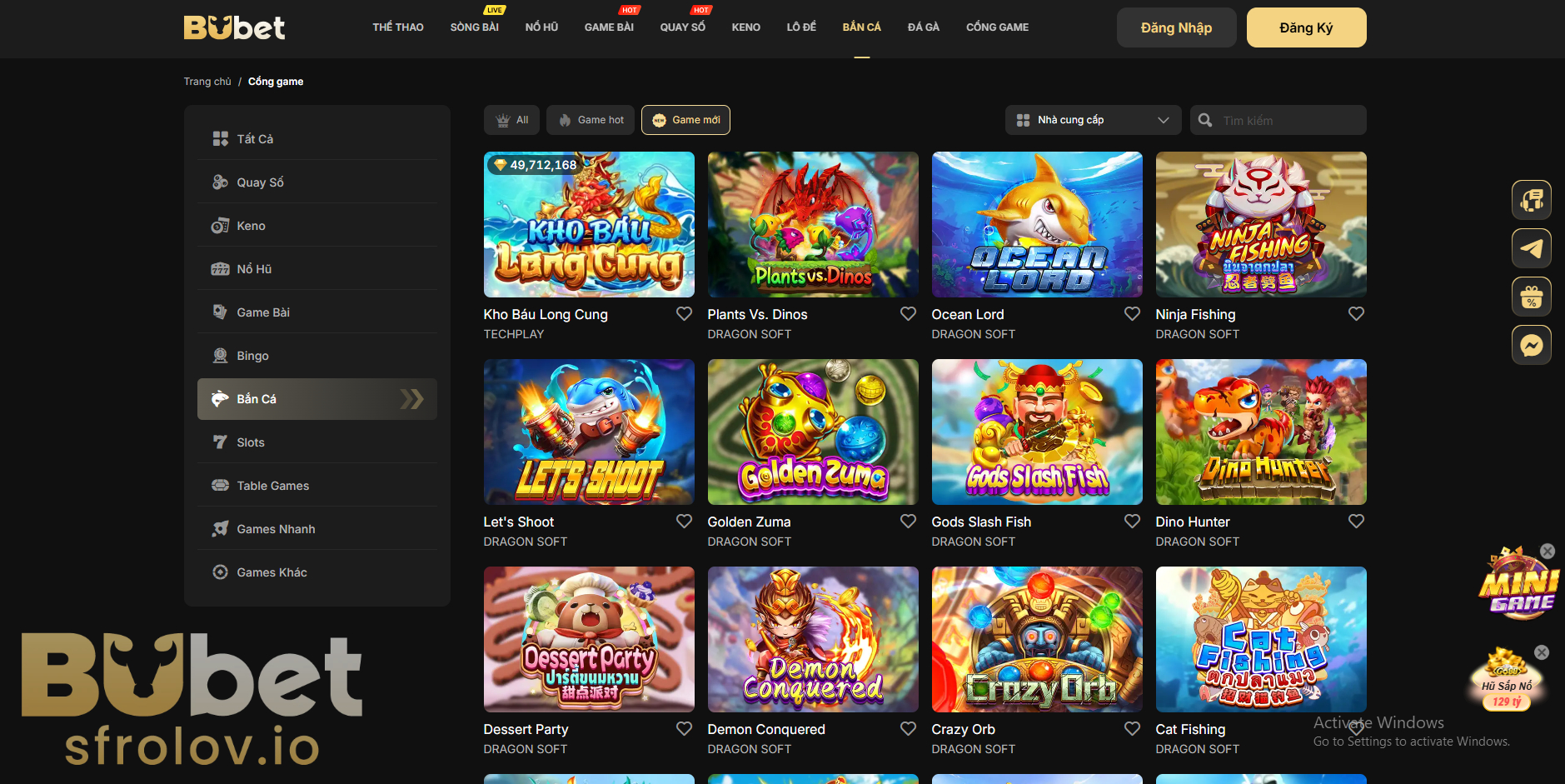 Hướng dẫn cách chơi bắn cá tại BUBET