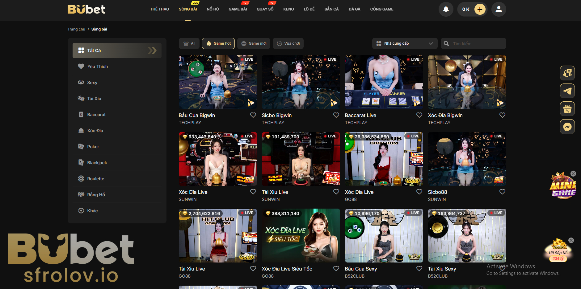 Đặc điểm nổi bật của Casino BUBET