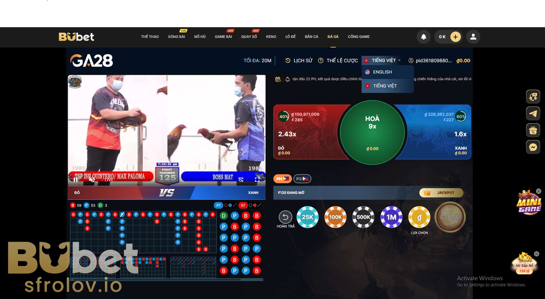 Đá Gà BUBET có gì đặc biệt?