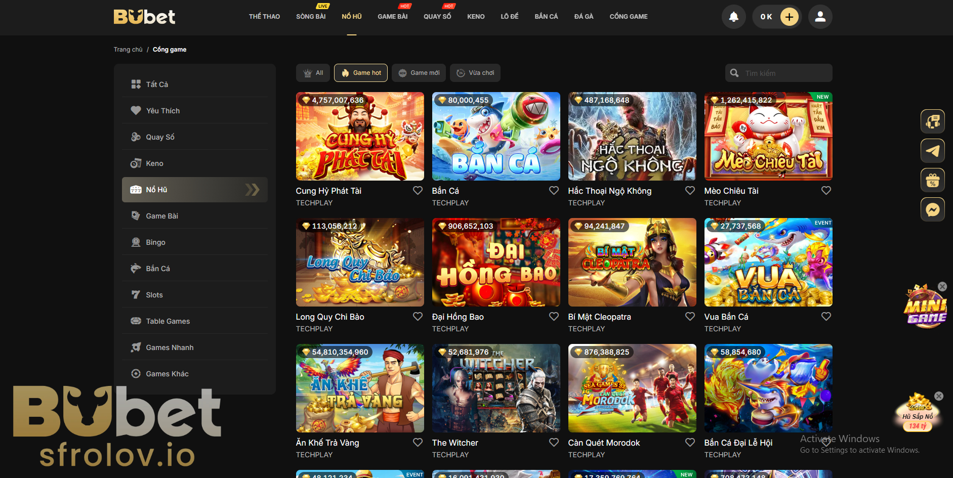 Nổ Hũ BUBET có gì hay?