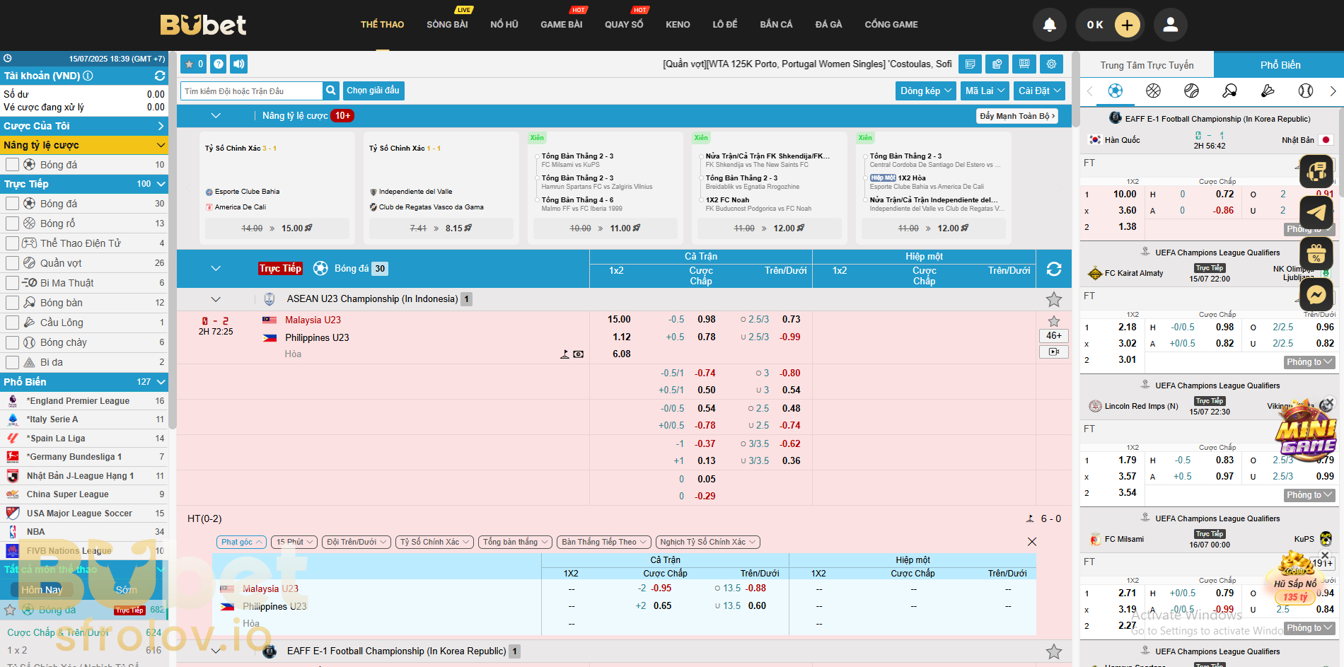Vì sao nên chơi Thể Thao BUBET?